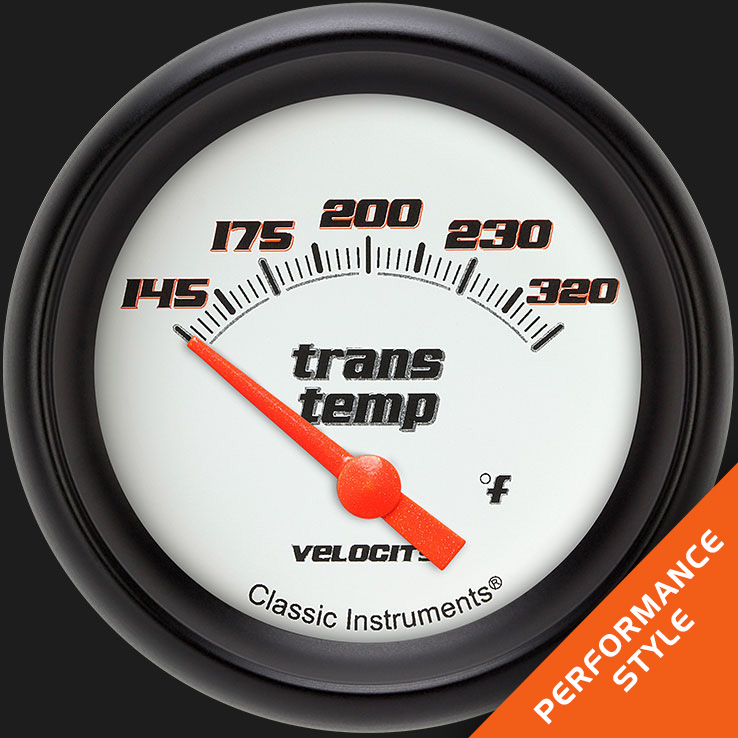 Picture of Velocity White 2 5/8" Transmission Temperature Gauge