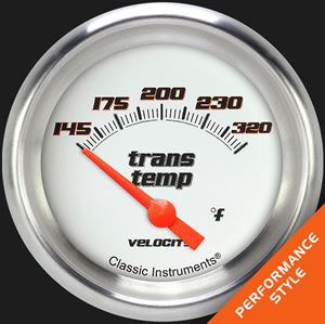 Picture of Velocity White 2 5/8" Transmission Temperature Gauge