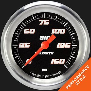 Picture of Velocity Black 2 5/8" Air Pressure Gauge