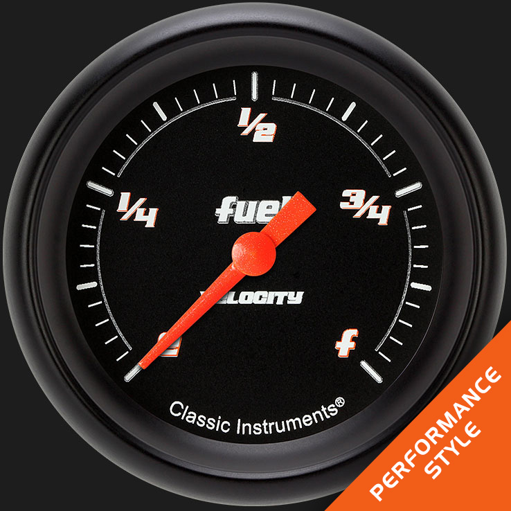 Picture of Velocity Black 2 5/8" Fuel Gauge