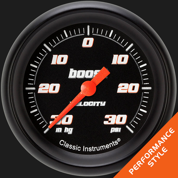 Picture of Velocity Black 2 5/8" Boost/Vac Gauge
