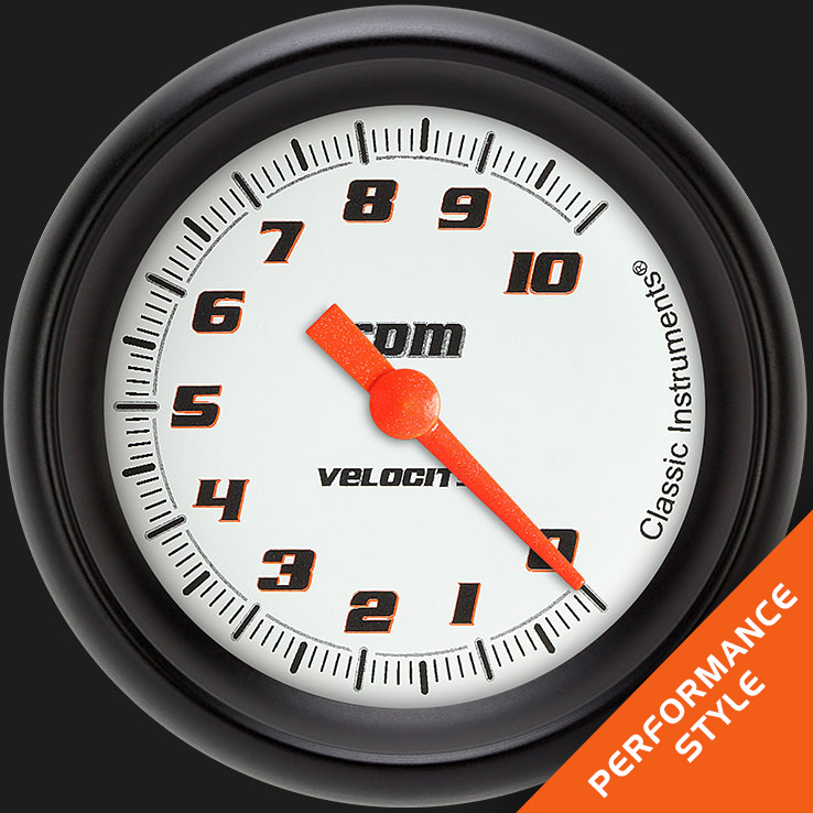 Picture of Velocity White 2 5/8" Tachometer