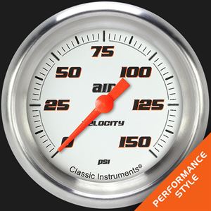 Picture of Velocity White 2 5/8" Air Pressure Gauge