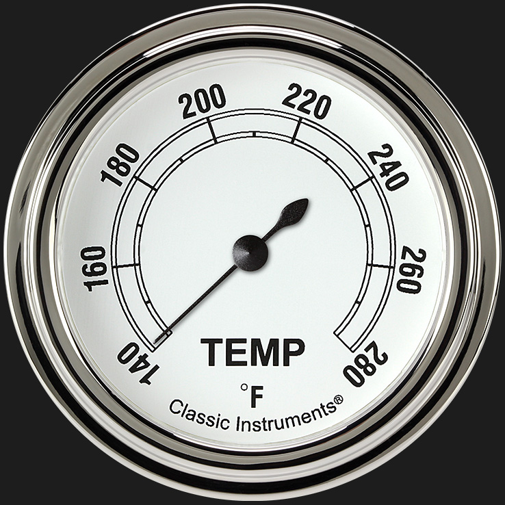 Picture of Classic White 2 5/8" Water Temp Gauge