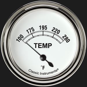 Picture of Classic White 2 5/8" Water Temp Gauge