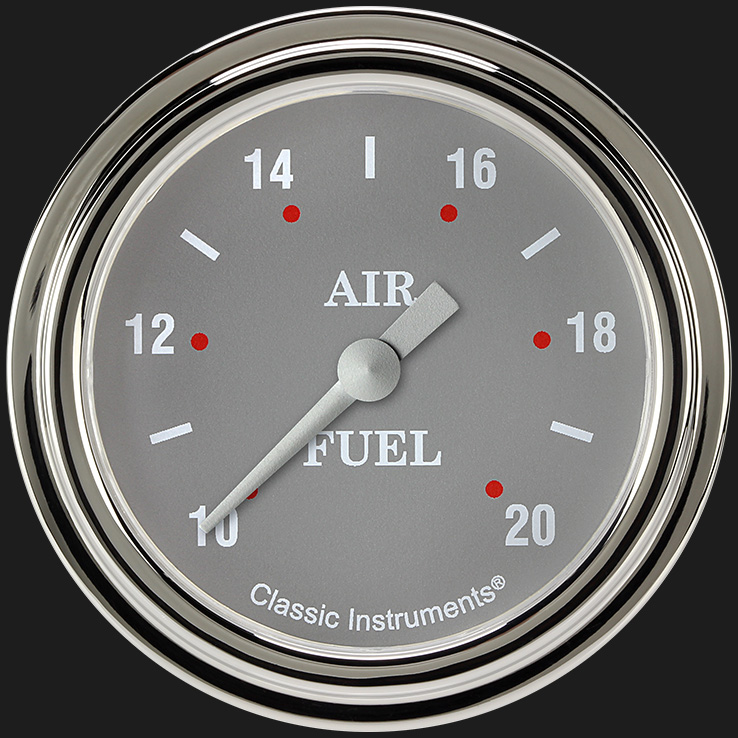 Picture of Silver Gray 2 5/8" Air Fuel Ratio Gauge