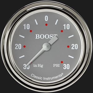 Picture of Silver Gray 2 5/8" Boost/Vac Gauge