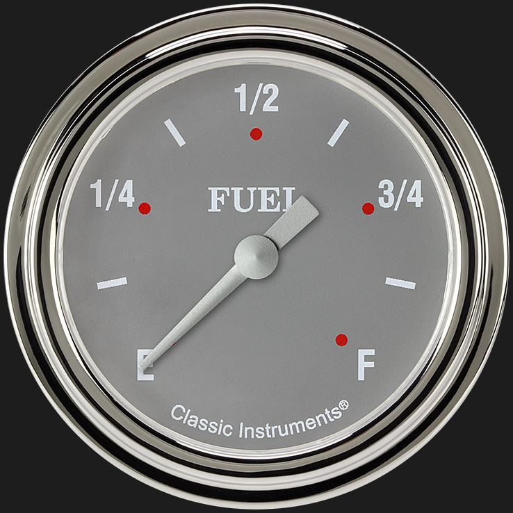 Picture of Silver Gray 2 5/8" Fuel Gauge