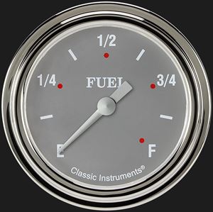 Picture of Silver Gray 2 5/8" Fuel Gauge