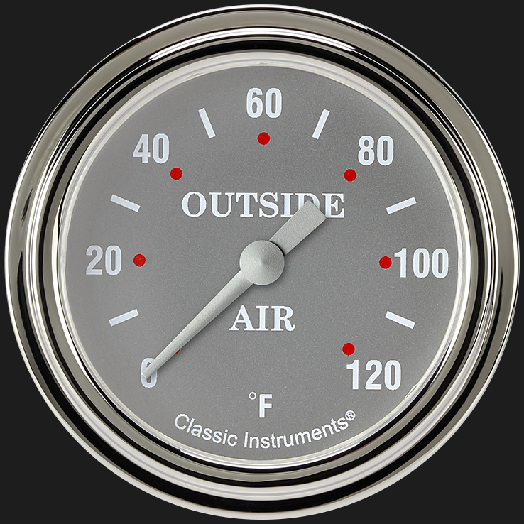 Picture of Silver Gray 2 5/8" Outside Air Temp Gauge