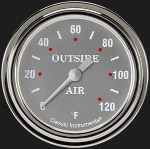 Picture of Silver Gray 2 5/8" Outside Air Temp Gauge