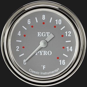 Picture of Silver Gray 2 5/8" Exhaust Gas Temp. Gauge