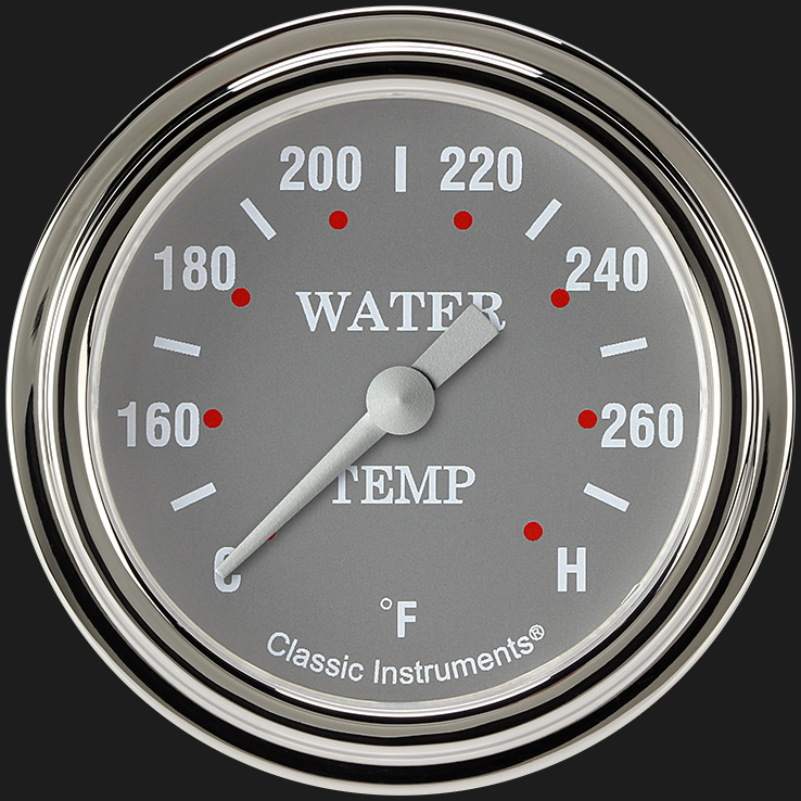 Picture of Silver Gray 2 5/8" Water Temperature Gauge