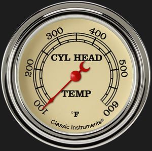 Picture of Vintage 2 5/8" Cylinder Head Temp. Gauge