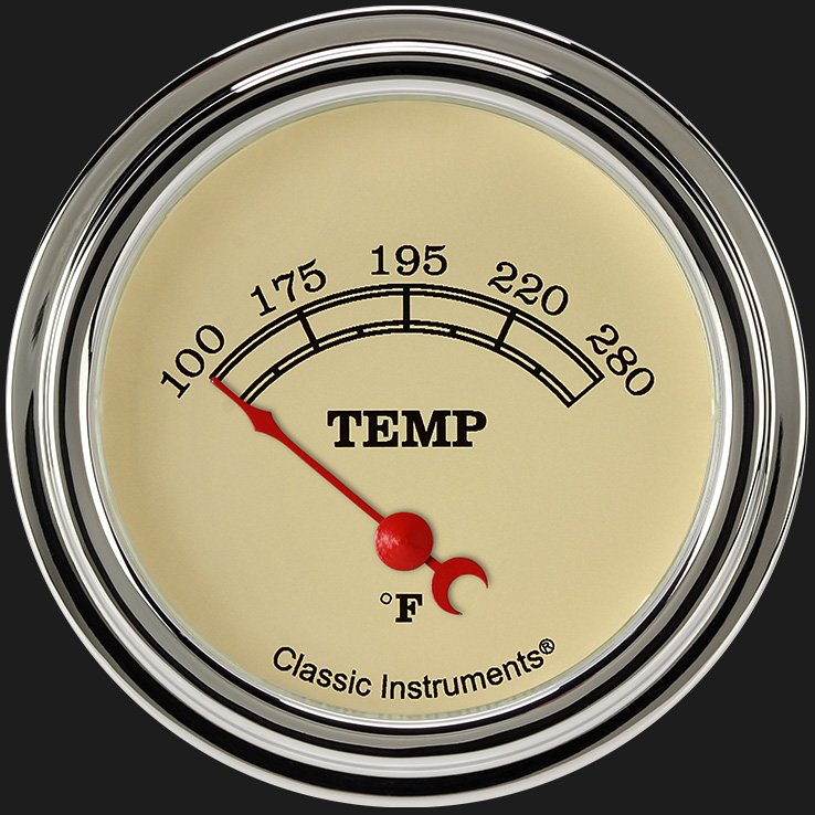 Picture of Vintage 2 5/8" Water Temp Gauge