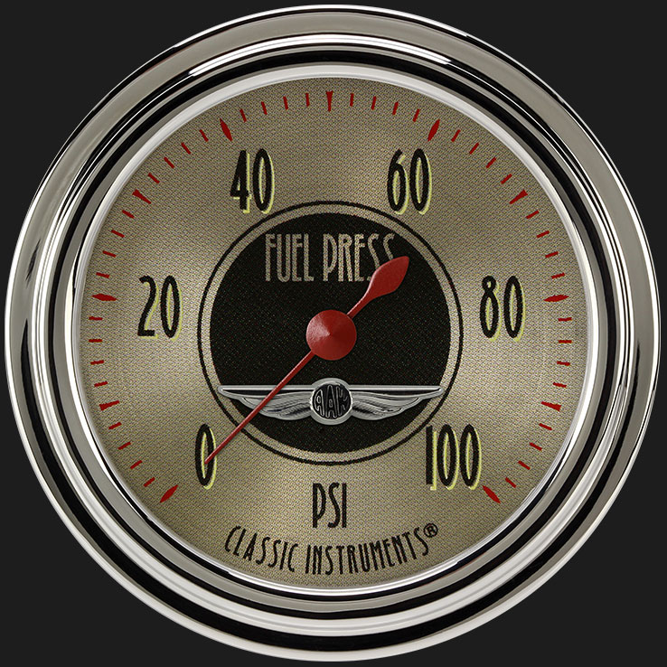 Picture of All American Nickel 2 5/8" Fuel Pressure Gauge, 100 psi