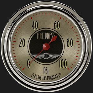 Picture of All American Nickel 2 5/8" Fuel Pressure Gauge, 100 psi
