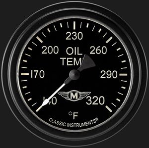 Picture of Moal Bomber 2 5/8" Oil Temperature Gauge