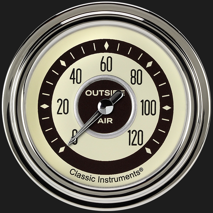 Picture of Nostalgia VT 2 5/8" Outside Air Temp Gauge