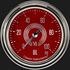 Picture of V8 Red Steelie 2 5/8" Oil Pressure Gauge