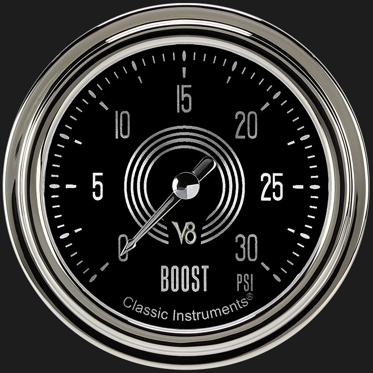 Picture of V8 Speedster 2 5/8" Boost Gauge, 30 psi