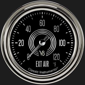 Picture of V8 Speedster 2 5/8" Outside Air Temp Gauge