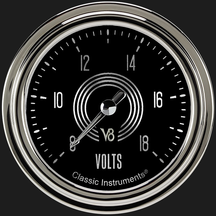 Picture of V8 Speedster 2 5/8" Voltage Gauge