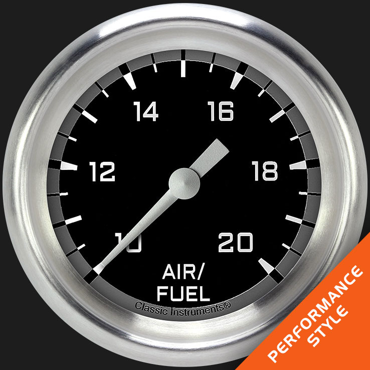 Picture of Autocross Gray 2 5/8" Air Fuel Ratio Gauge