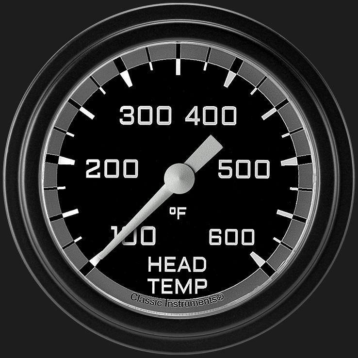 Picture of Autocross Gray 2 5/8" Cylinder Head Temp. Gauge