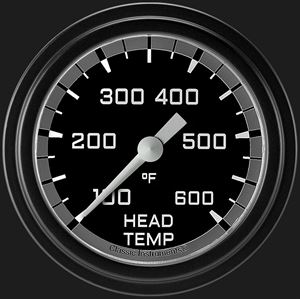 Picture of Autocross Gray 2 5/8" Cylinder Head Temp. Gauge