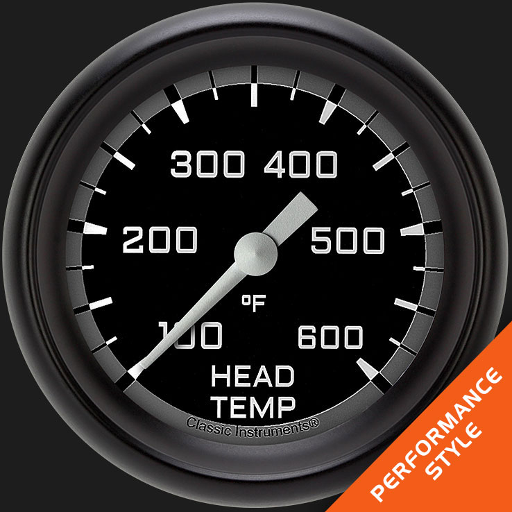 Picture of Autocross Gray 2 5/8" Cylinder Head Temp. Gauge