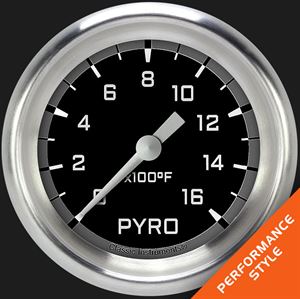 Picture of Autocross Gray 2 5/8" Exhaust Gas Temp. Gauge