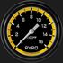 Picture of Autocross Yellow 2 5/8" Exhaust Gas Temp. Gauge