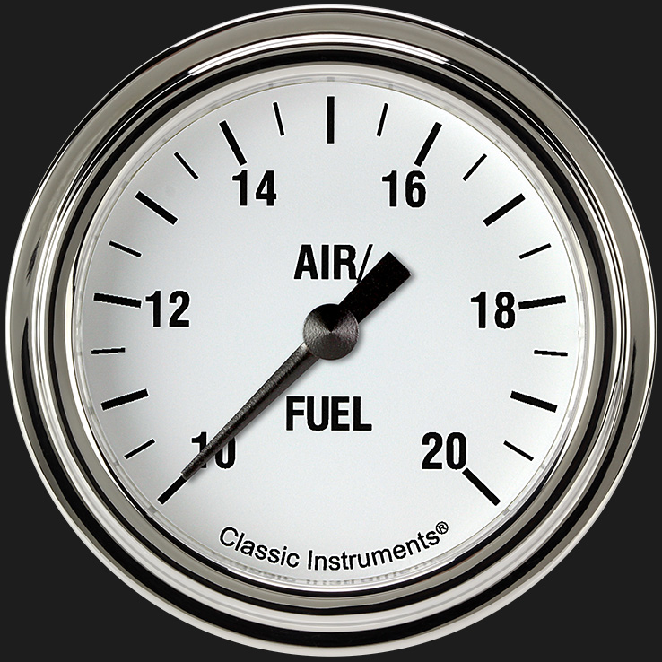 Picture of White Hot 2 5/8" Air Fuel Ratio Gauge