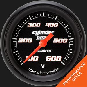 Picture of Velocity Black 2 5/8" Cylinder Head Temp. Gauge