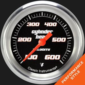 Picture of Velocity Black 2 5/8" Cylinder Head Temp. Gauge