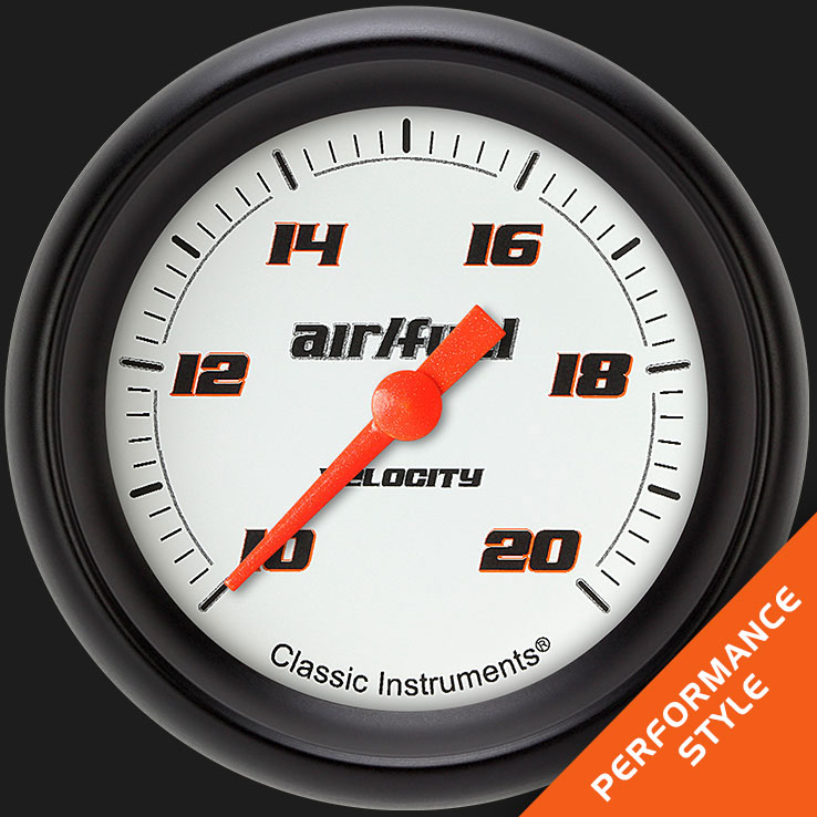 Picture of Velocity White 2 5/8" Air Fuel Ratio Gauge