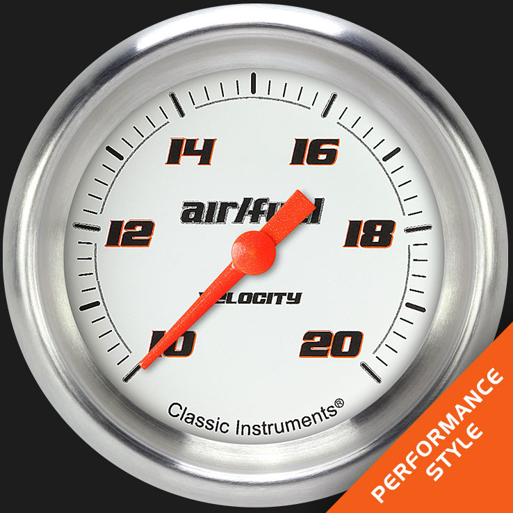 Picture of Velocity White 2 5/8" Air Fuel Ratio Gauge