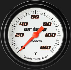 Picture of Velocity White 2 5/8" Outside Air Temp. Gauge