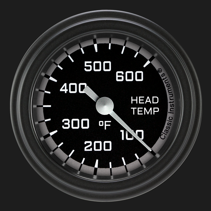 Picture of Autocross Gray 2 1/8" Cylinder Head Temp. Gauge