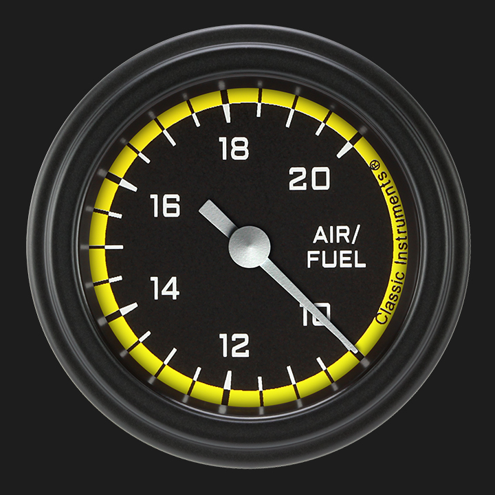 Picture of Autocross Yellow 2 1/8" Air Fuel Ratio Gauge