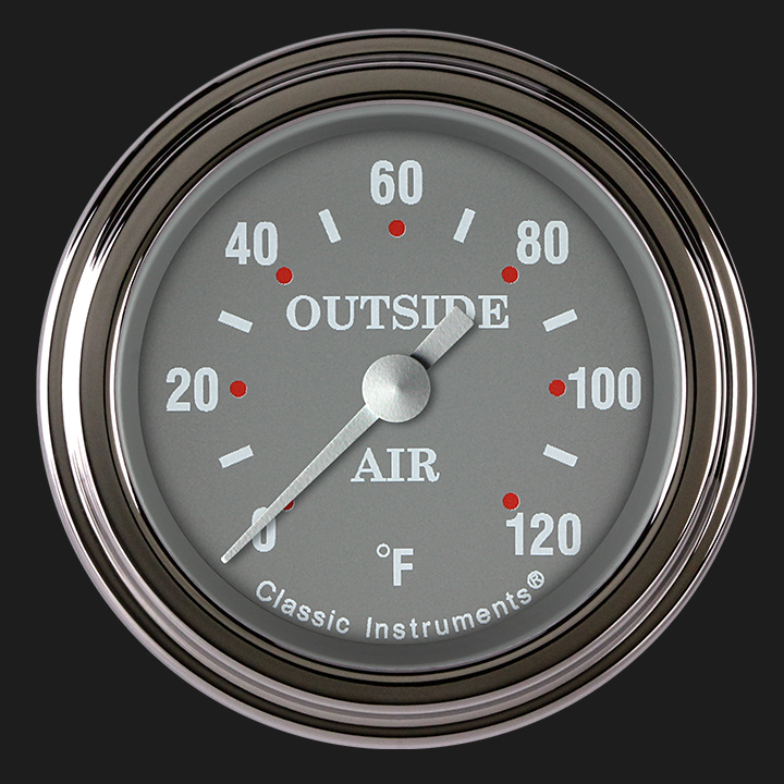 Picture of Silver Gray 2 1/8" Outside Air Temp. Gauge