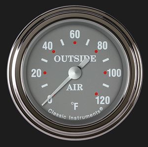 Picture of Silver Gray 2 1/8" Outside Air Temp. Gauge