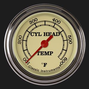 Picture of Vintage 2 1/8" Cylinder Head Temp. Gauge