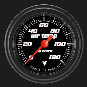 Picture of Velocity Black 2 1/8" Outside Air Temp. Gauge