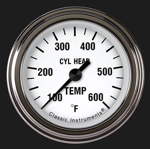 Picture of White Hot 2 1/8" Cylinder Head Temp. Gauge