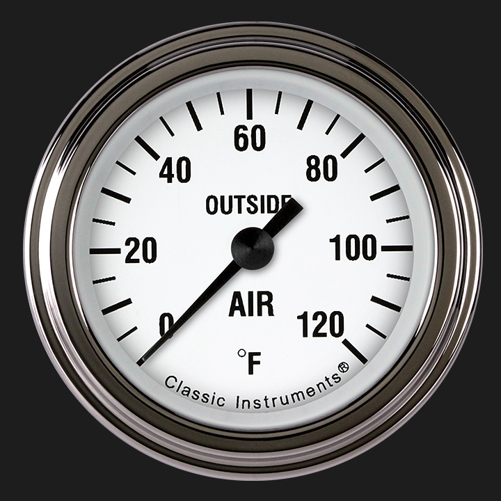 Picture of White Hot 2 1/8" Outside Air Temp. Gauge