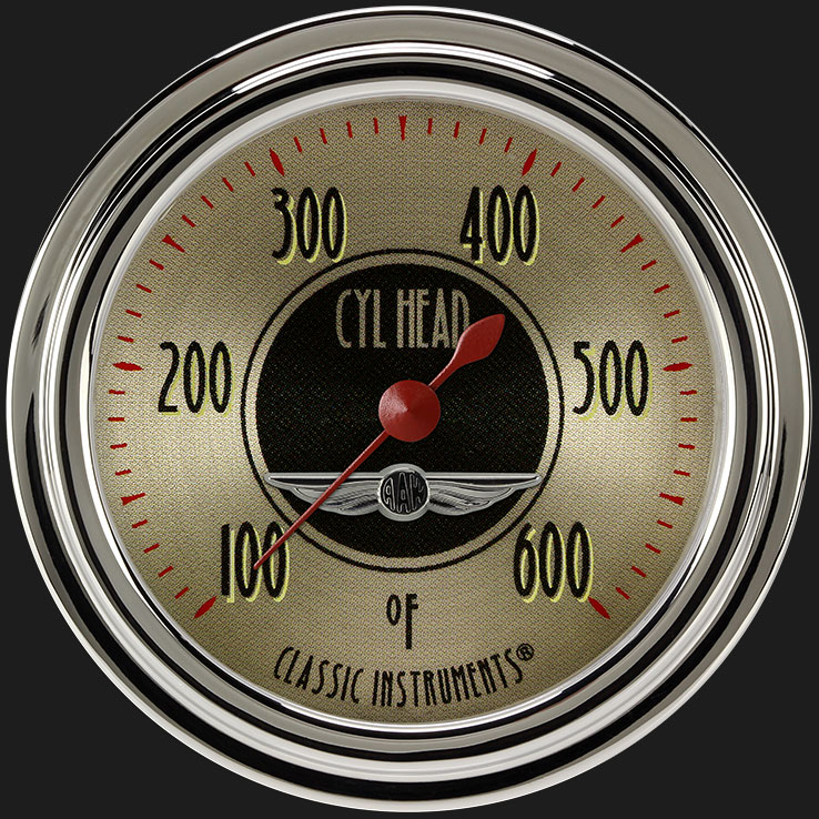 Picture of All American Nickel 2 5/8" Cylinder Head Temp. Gauge