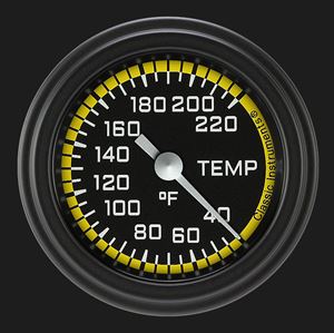 Picture of Autocross Yellow 2 1/8" Stock Eliminator Temp. Gauge