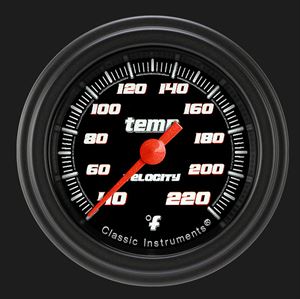 Picture of Velocity Black 2 1/8" Stock Eliminator Temp. Gauge
